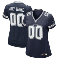 Nike Dallas Cowboys Women's Custom Game Jersey Navy