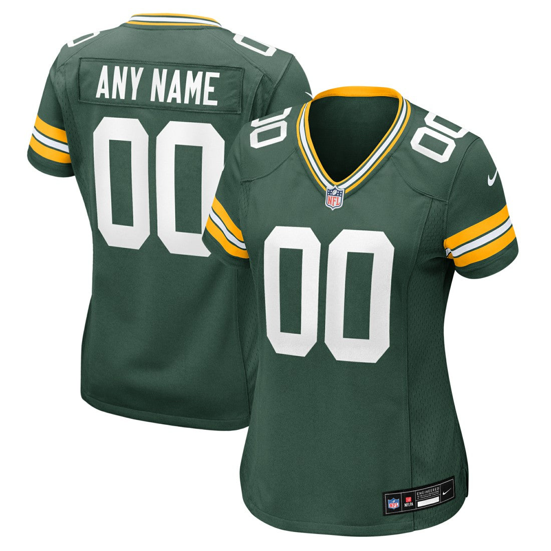 Nike Green Bay Packers Women's Custom Game Jersey Green