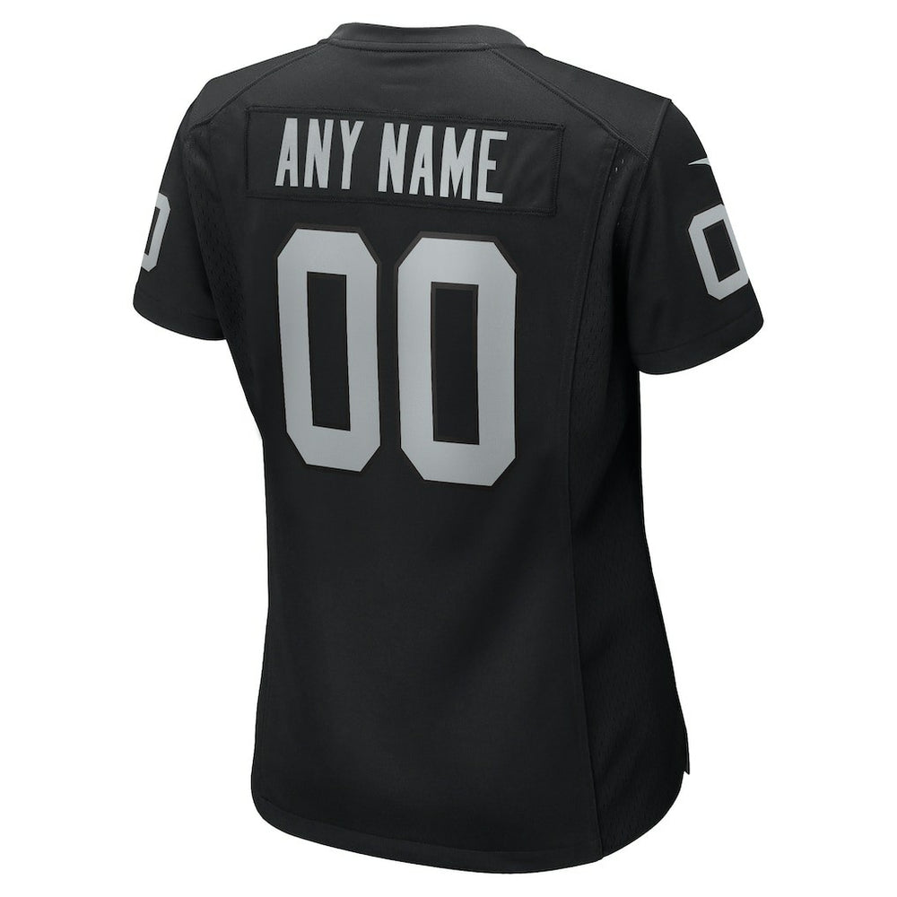 Nike Las Vegas Raiders Women's Custom Game Jersey Black