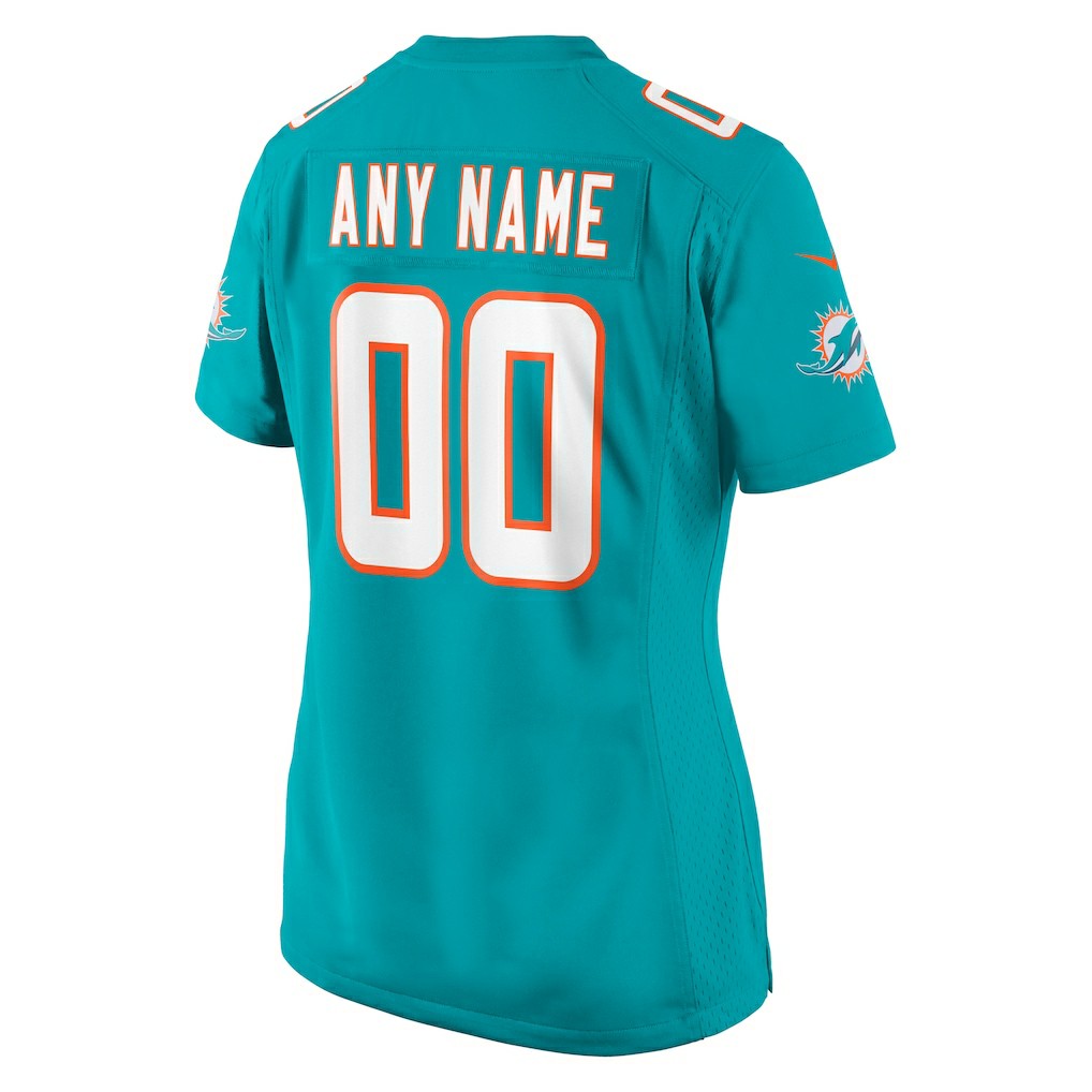 Nike Miami Dolphins Women's Custom Game Jersey Aqua
