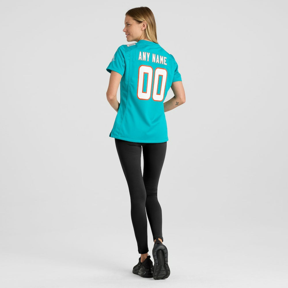 Nike Miami Dolphins Women's Custom Game Jersey Aqua