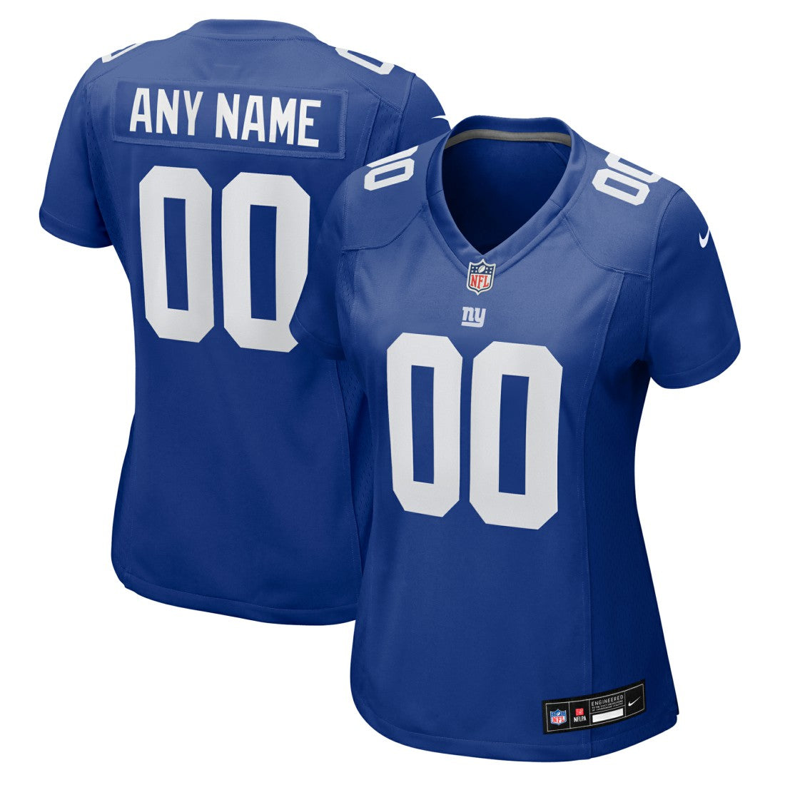 Nike New York Giants Women's Custom Jersey Royal