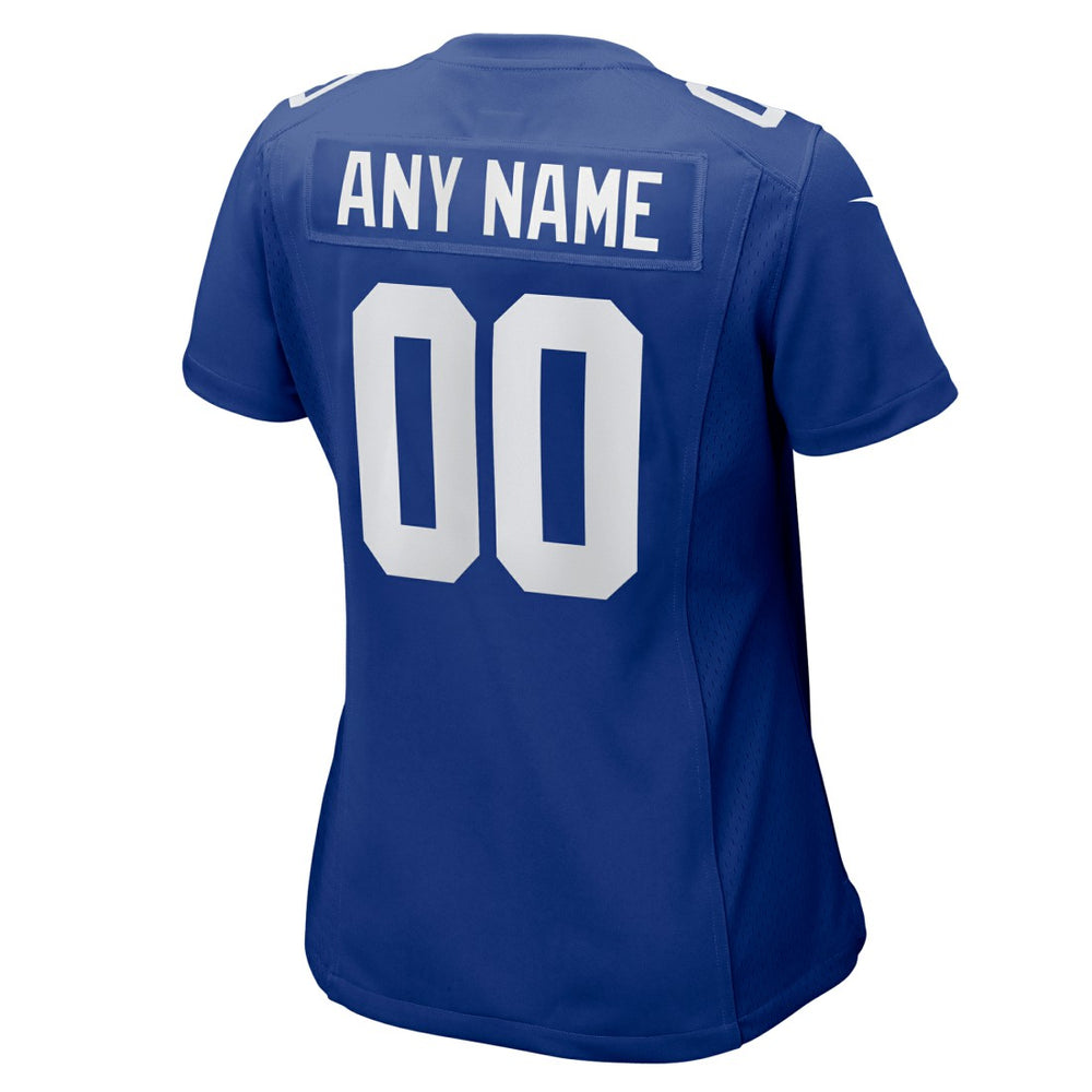 Nike New York Giants Women's Custom Jersey Royal