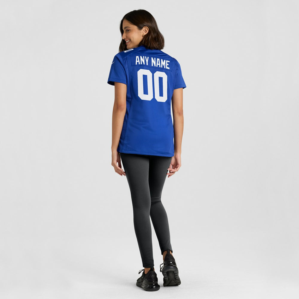 Nike New York Giants Women's Custom Jersey Royal