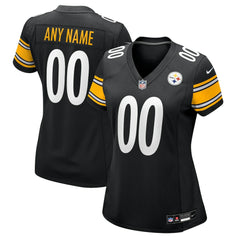 Nike Pittsburgh Steelers Women's Custom Game Jersey Black