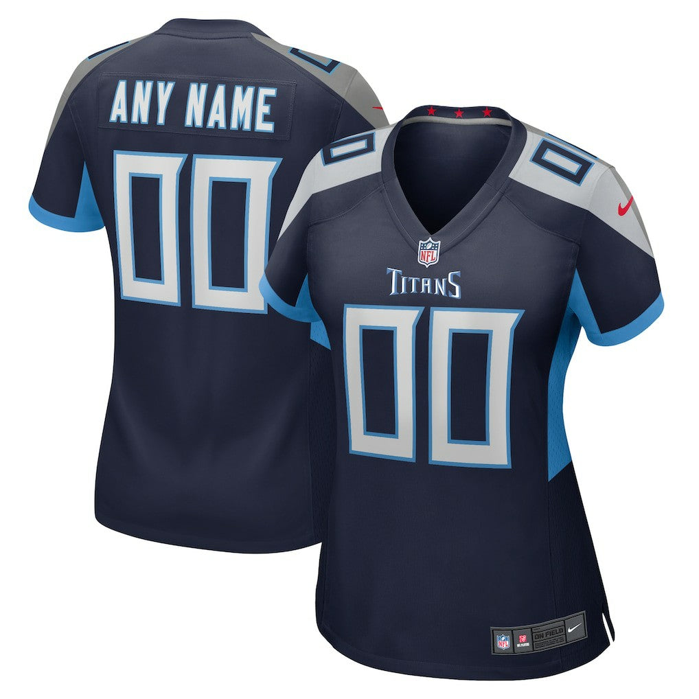 Nike Tennessee Titans Women's Custom Game Jersey Navy