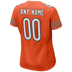 Nike Chicago Bears Women's Alternate Custom Game Jersey Orange