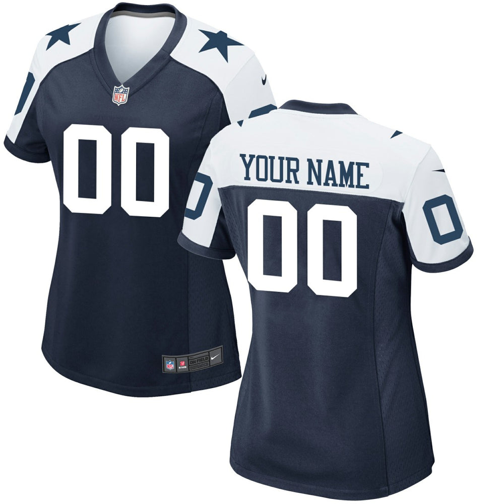 Nike Dallas Cowboys Women's Alternate Custom Game Jersey Navy