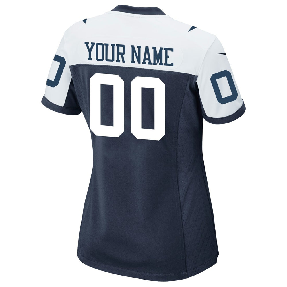 Nike Dallas Cowboys Women's Alternate Custom Game Jersey Navy