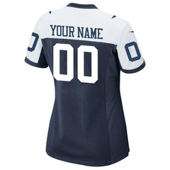 Nike Dallas Cowboys Women's Alternate Custom Game Jersey Navy