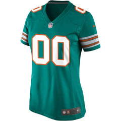 Nike Miami Dolphins Women's Alternate Custom Game Jersey Aqua