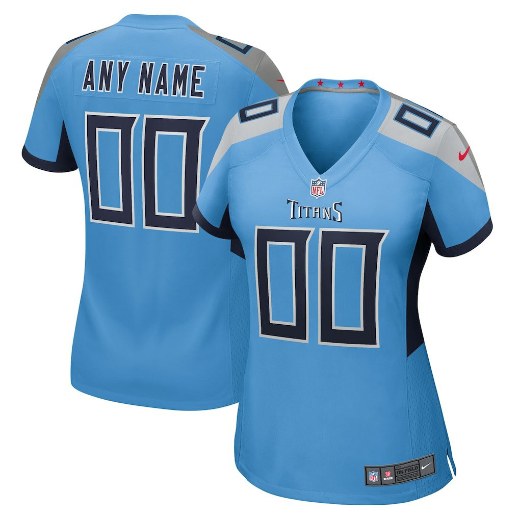 Nike Tennessee Titans Women's Alternate Custom Game Jersey Light Blue