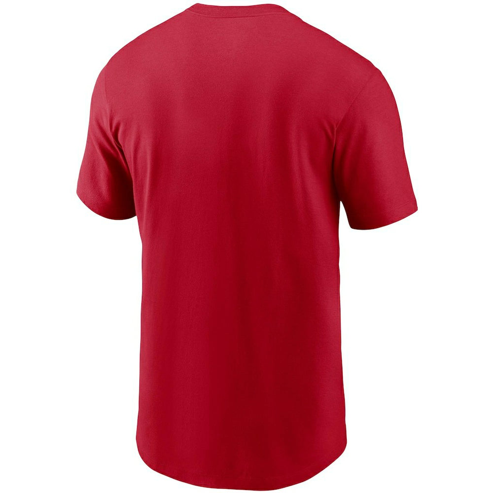 Nike New England Patriots Team Wordmark T-Shirt Red