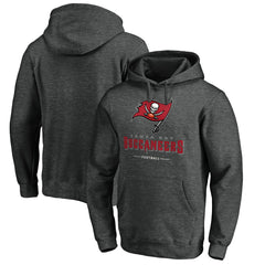 Tampa Bay Buccaneers Team Lockup Pullover Hoodie Heather Charcoal