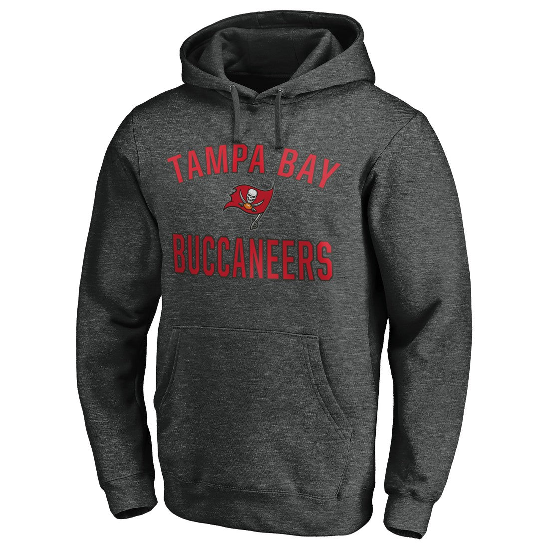 Tampa Bay Buccaneers Victory Arch Pullover Hoodie Heather Charcoal