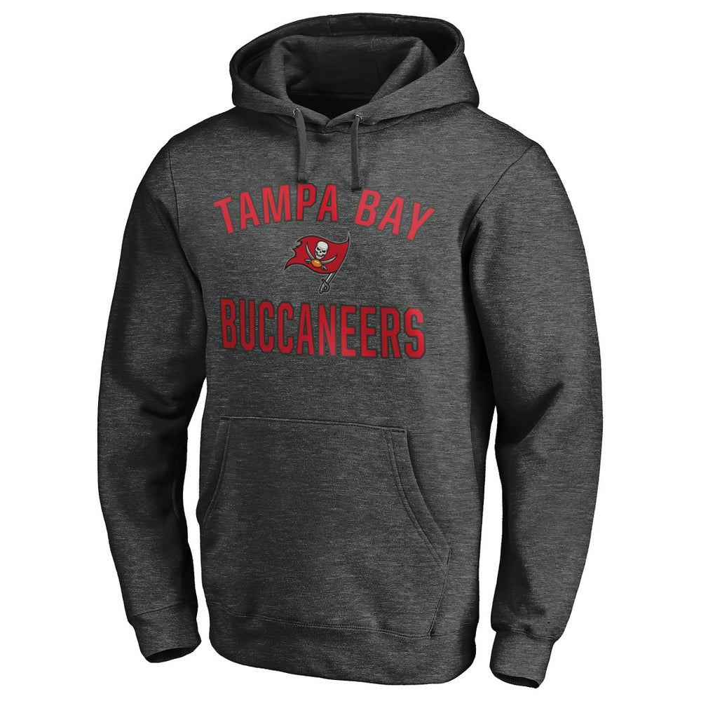 Tampa Bay Buccaneers Victory Arch Pullover Hoodie Heather Charcoal