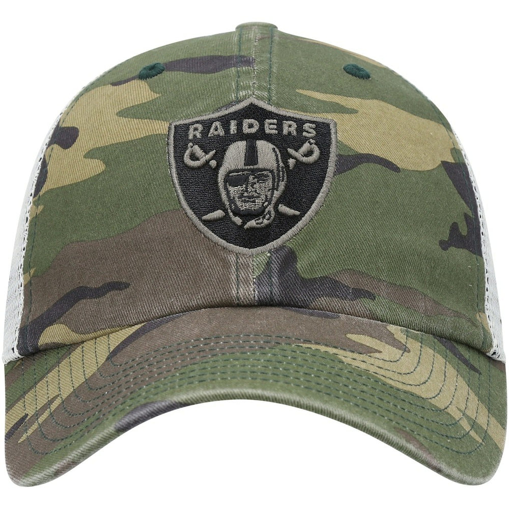 47 brand Las Vegas Raiders '47 Branson Trucker Clean Up Hat Camo