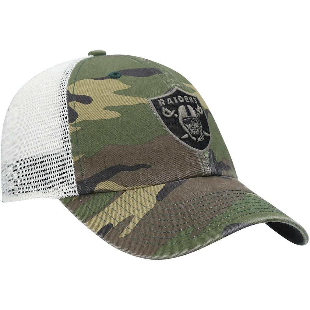47 brand Las Vegas Raiders '47 Branson Trucker Clean Up Hat Camo