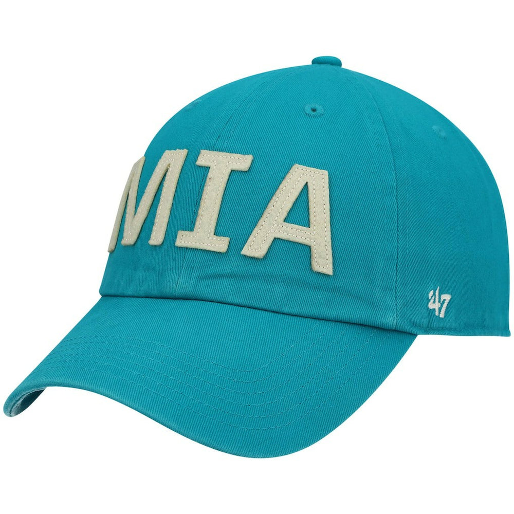47 brand Miami Dolphins '47 Women's Finley Clean Up Adjustable Hat Aqua