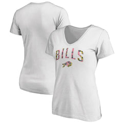Buffalo Bills Women's Floral Arch T-Shirt White