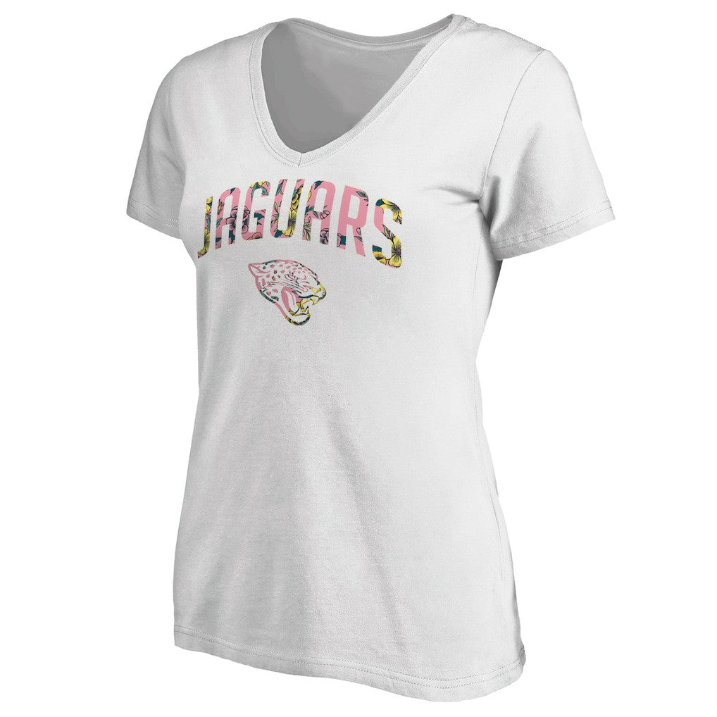 Jacksonville Jaguars Women's Floral Arch T-Shirt White