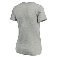 Atlanta Falcons Women's Primary Logo V-Neck T-Shirt Heather Gray