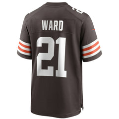 Nike Denzel Ward Cleveland Browns Player Game Jersey Brown