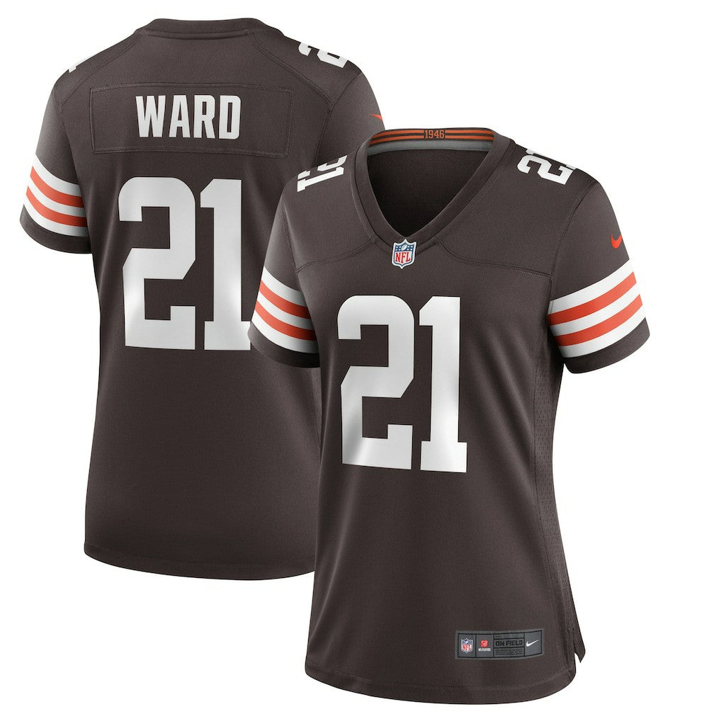 Nike Denzel Ward Cleveland Browns Women's Player Game Jersey Brown