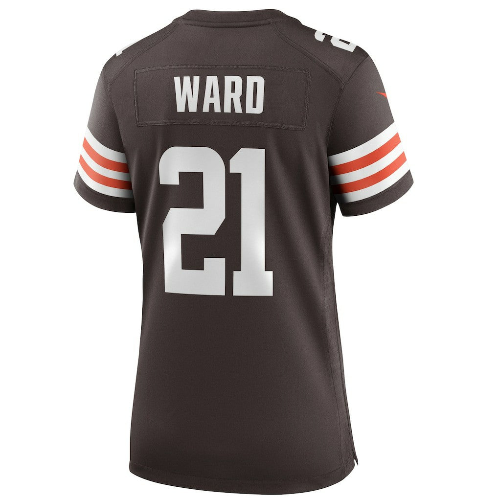 Nike Denzel Ward Cleveland Browns Women's Player Game Jersey Brown
