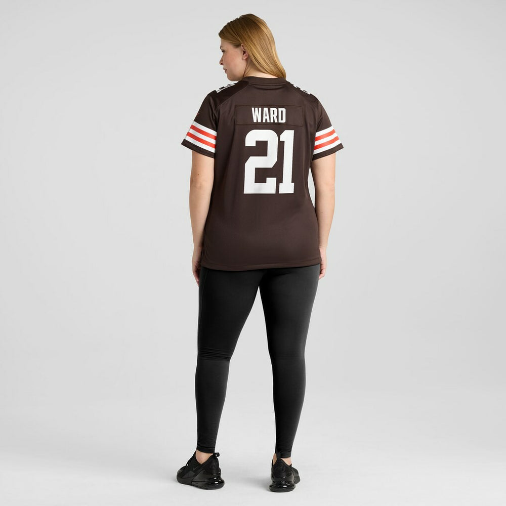 Nike Denzel Ward Cleveland Browns Women's Player Game Jersey Brown