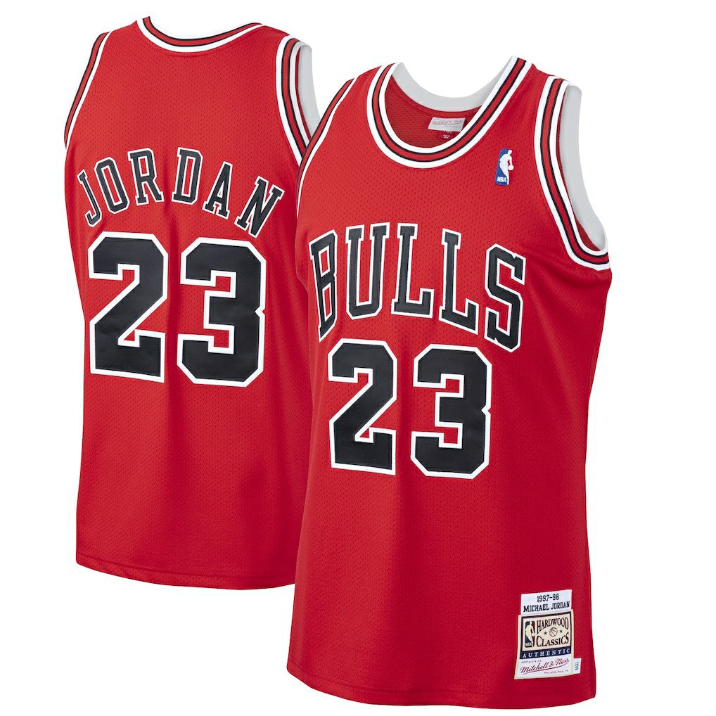 Michael Jordan Chicago Bulls 1997/98 Hardwood Classics Authentic Jersey for sale Scarlet | Mitchell & Ness discount