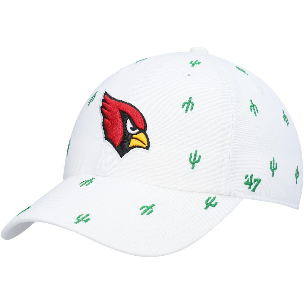 47 brand Arizona Cardinals '47 Women's Confetti Clean Up Adjustable Hat White