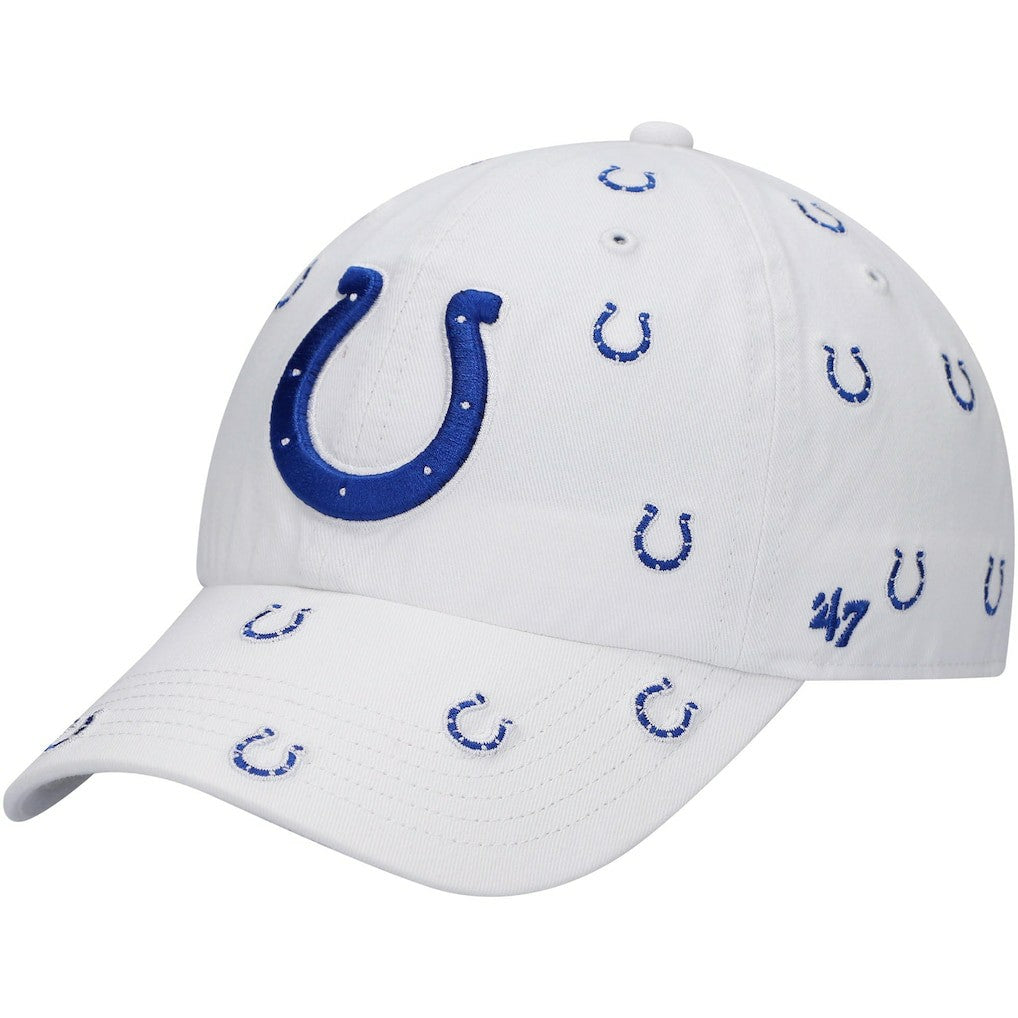 47 brand Indianapolis Colts '47 Women's Confetti Clean Up Adjustable Hat White