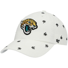 47 brand Jacksonville Jaguars '47 Women's Confetti Clean Up Adjustable Hat White