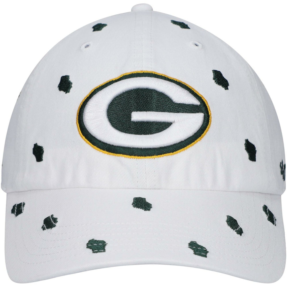 47 brand Green Bay Packers '47 Women's Confetti Clean Up Adjustable Hat White