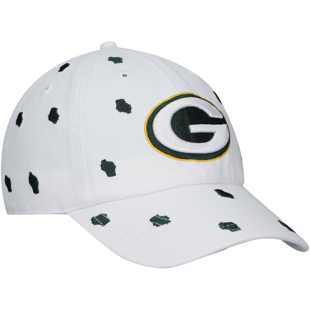 47 brand Green Bay Packers '47 Women's Confetti Clean Up Adjustable Hat White