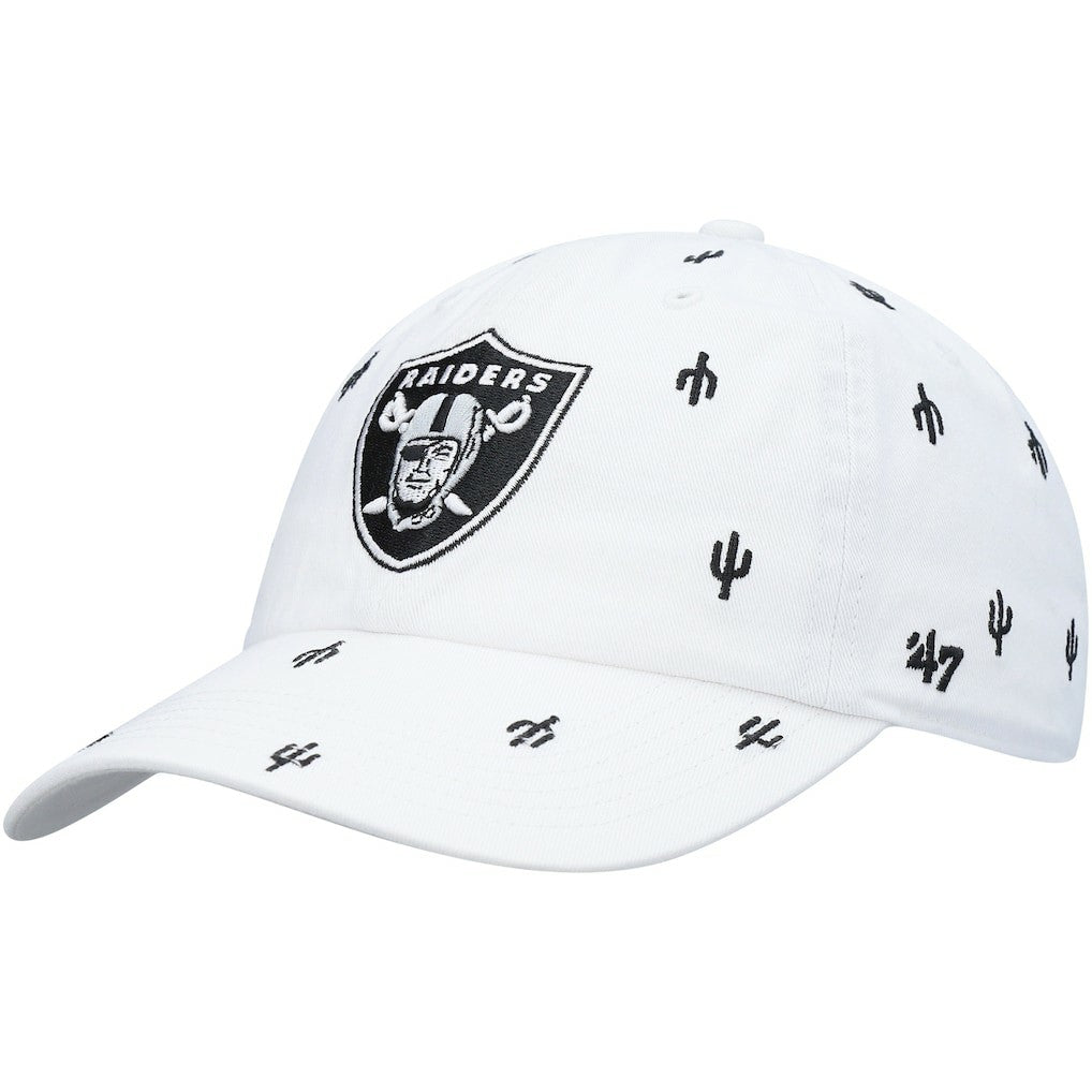 47 brand Las Vegas Raiders '47 Women's Confetti Clean Up Adjustable Hat White