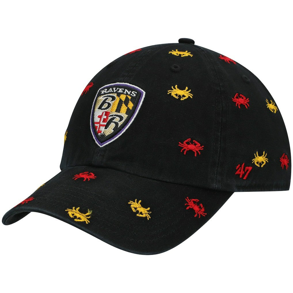 47 brand Baltimore Ravens '47 Women's Confetti Clean Up Adjustable Hat Black