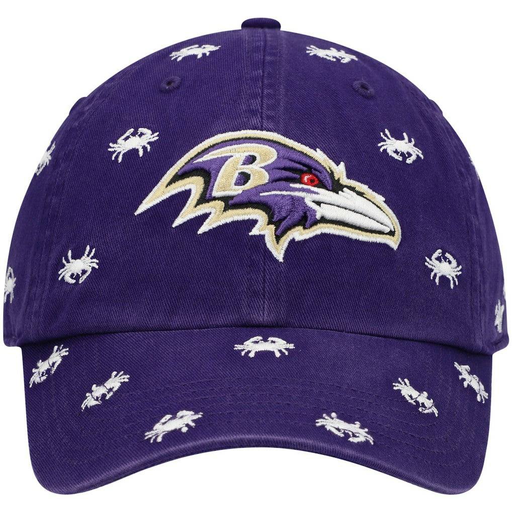 47 brand Baltimore Ravens '47 Women's Confetti Clean Up Adjustable Hat Purple