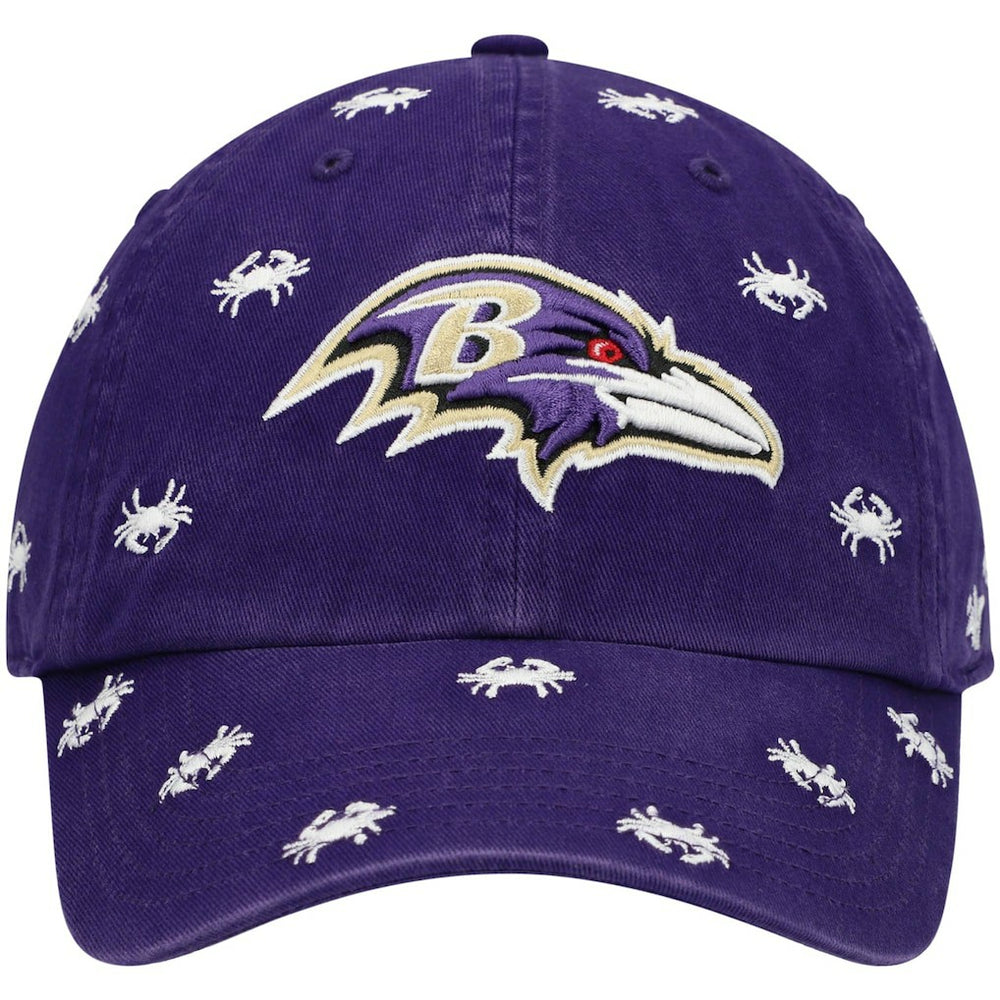 47 brand Baltimore Ravens '47 Women's Confetti Clean Up Adjustable Hat Purple