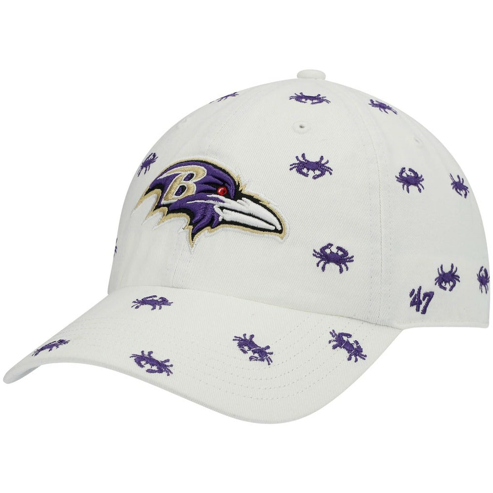 47 brand Baltimore Ravens '47 Women's Confetti Clean Up Adjustable Hat White