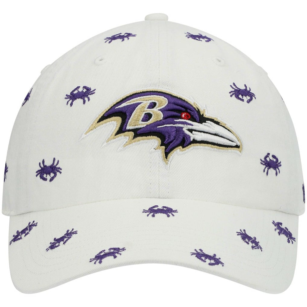 47 brand Baltimore Ravens '47 Women's Confetti Clean Up Adjustable Hat White