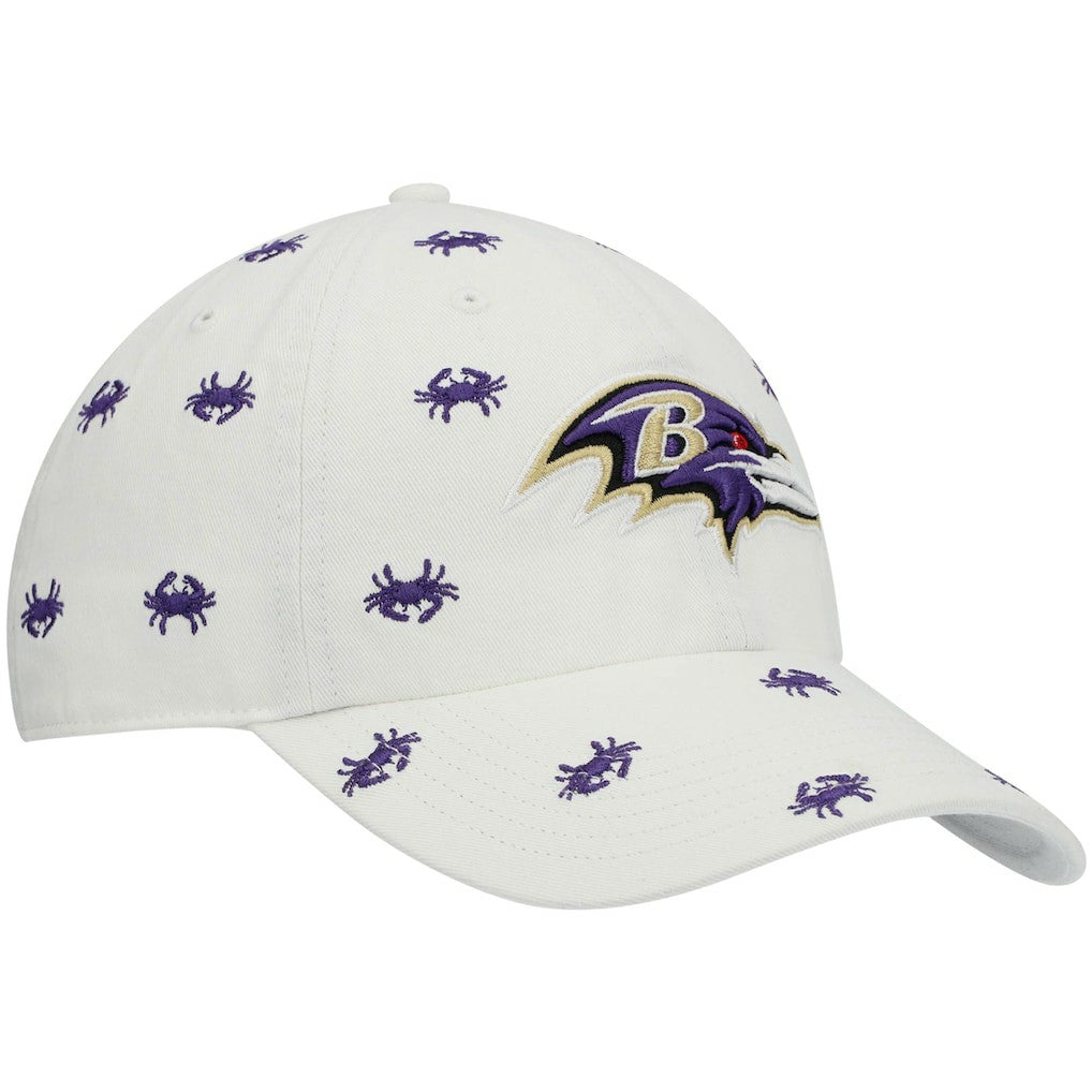 47 brand Baltimore Ravens '47 Women's Confetti Clean Up Adjustable Hat White