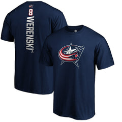 Zach Werenski Columbus Blue Jackets Playmaker T-Shirt - Navy - NHL 3908138