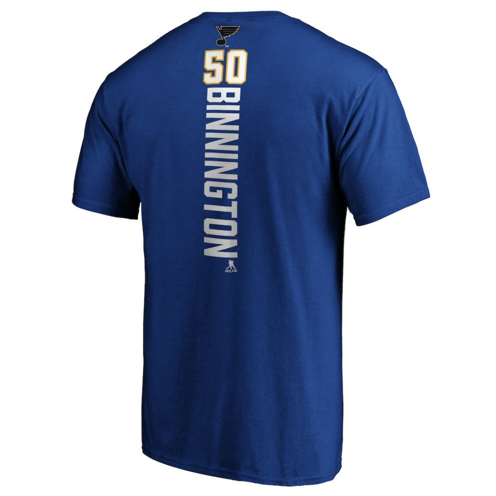 Jordan Binnington St. Louis Blues Playmaker T-Shirt - Royal - NHL 3908163
