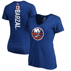 Mathew Barzal New York Islanders Women's Playmaker V-Neck T-Shirt - Royal - NHL 3908211