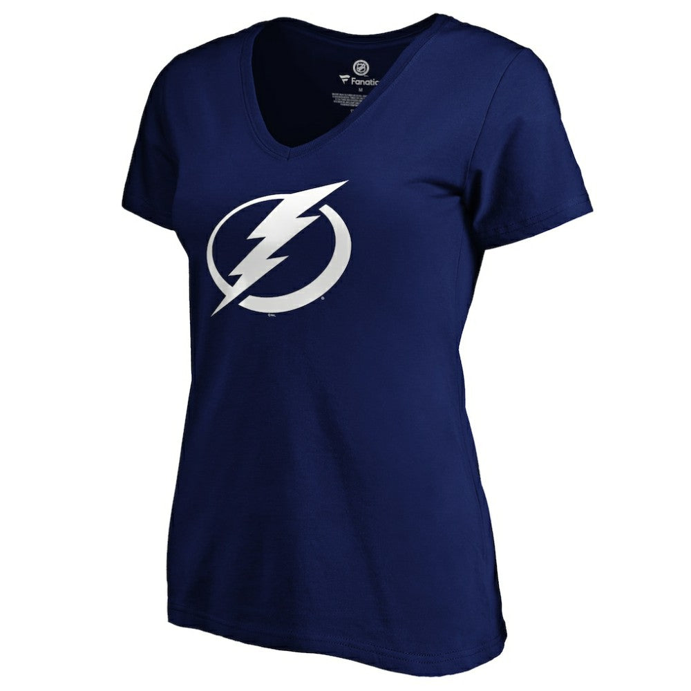 Nikita Kucherov Tampa Bay Lightning Women's Playmaker V-Neck T-Shirt - Royal - NHL 3908224