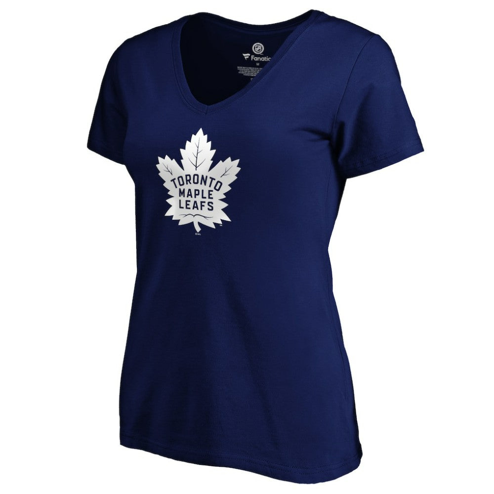 Auston Matthews Toronto Maple Leafs Women's Playmaker V-Neck T-Shirt - Royal - NHL 3908225
