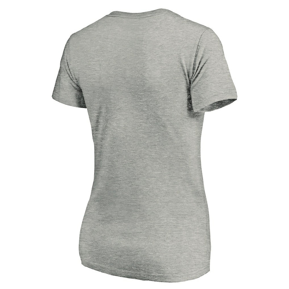 Los Angeles Chargers Women's Primary Logo V-Neck T-Shirt Heather Gray