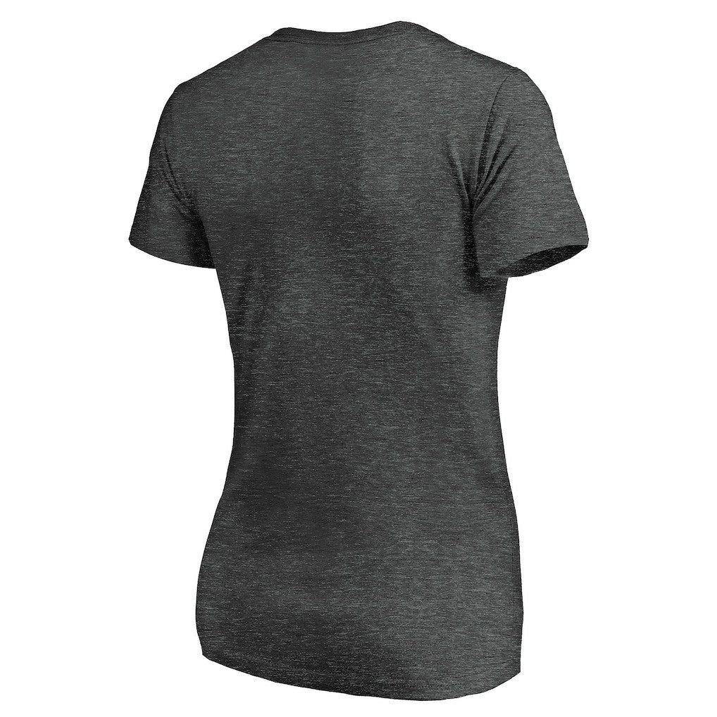 Los Angeles Chargers Women's Victory Arch V-Neck T-Shirt Heathered Gray